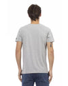 Short Sleeve T-shirt with V-neck and Front Print 2XL Men