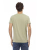 Printed V-neck Short Sleeve T-shirt M Men