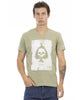 Printed V-neck Short Sleeve T-shirt XL Men