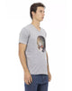 Front Print V-Neck Short Sleeve T-Shirt M Men