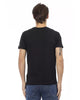 V-Neck Short Sleeve T-Shirt with Front Print M Men