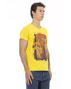 Front Print V-Neck Short Sleeve T-Shirt M Men