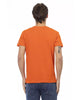 Front Print Short Sleeve V-Neck T-Shirt M Men