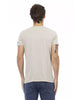 Front Print Short Sleeve V-Neck T-Shirt M Men