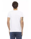 Short Sleeve V-Neck T-Shirt with Front Print M Men