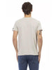 Short Sleeve V-Neck T-shirt with Front Print L Men