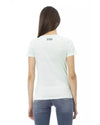 Short Sleeve T-shirt with Round Neck and Front Print M Women