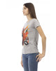 Short Sleeve T-shirt with Front Print M Women