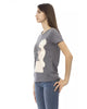 Short Sleeve T-shirt with Front Print M Women