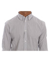 Frankie Morello Casual Shirt with Blue Stripes L Men