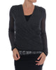 Authentic Ermanno Scervino Long Sleeve Top with Lace Application 44 IT Women