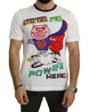 Authentic Dolce &amp; Gabbana Roundneck Short Sleeve T-shirt with Super Pig Motive 46 IT Men