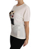 DOLCE &amp; GABBANA Figure Family Silk T-Shirt 38 IT Women