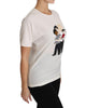 DOLCE &amp; GABBANA Figure Family Silk T-Shirt 44 IT Women