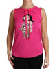 Stunning Dolce &amp; Gabbana Family Silk Tank Top Shirt 38 IT Women