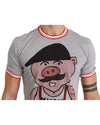 Authentic Dolce &amp; Gabbana Roundneck T-Shirt with Year of the Pig Motive 46 IT Men