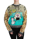 Dolce &amp; Gabbana Crewneck Pullover Sweater with Year of the Pig Motive 38 IT Women