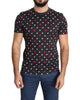 Gorgeous Dolce &amp; Gabbana Dark Gray Hearts Print T-Shirt 48 IT Men