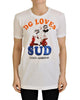 Dolce &amp; Gabbana Crew Neck T-shirt with DG LOVES SUD Motive 38 IT Women