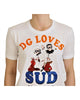 Dolce &amp; Gabbana Crew Neck T-shirt with DG LOVES SUD Motive 40 IT Women