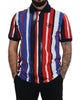 100% Authentic Dolce &amp; Gabbana Striped Polo T-Shirt 48 IT Men