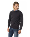 Embroidered Crew Neck Sweater made from Extrafine Wool Merinos Fabric S Men