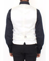 Dolce &amp; Gabbana White Cotton Silk Blend Dress Vest 44 IT Men