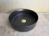 2023 Matte Black matte white matte Pink Green Gold Copper Round 360 mm Dia top counter basin porcelain sink