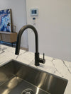 2023 Matte Black Pull out Kitchen tap Solid stainless steel PVD plated