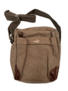 FIB Explorer Canvas Cross Body Travel Bag - Khaki