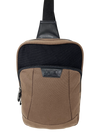 FIB Byron Sling Backpack Bag Travel w/ Single Adjustable Strap - Brown