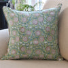 Kolka Floral Garden Soft Cotton Voile High Quality Decorative Cushion - Green