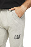 Caterpillar Track Pants Trackies Work Casual Gym Slim Fit w Hem Joggers - Grey - L