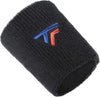 Tecnifibre Tennis XL Wristband Wrist Bands Sweatband Sport Squash Cotton - Black