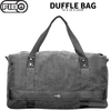 FIB 52cm Canvas Travel Duffle Bag Casual Duffel - Black