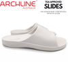 Archline Rebound Orthotic Slides Flip Flop Thongs Slip On Arch Support - White - Euro 40