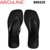 ARCHLINE Breeze Arch Support Orthotic Thongs Flip Flops Arch Support - Black - 38 EUR (Womens 7US/Mens 5US)