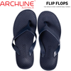 ARCHLINE Flip Flops Orthotic Thongs Arch Support Shoes Footwear - Navy - EUR 36