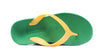 ARCHLINE Orthotic Thongs Arch Support Shoes Footwear Flip Flops Orthopedic - Green/Gold - EUR 40