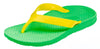 ARCHLINE Orthotic Thongs Arch Support Shoes Footwear Flip Flops Orthopedic - Green/Gold - EUR 41