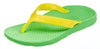 ARCHLINE Orthotic Thongs Arch Support Shoes Footwear Flip Flops Orthopedic - Green/Gold - EUR 41