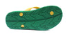 ARCHLINE Orthotic Thongs Arch Support Shoes Footwear Flip Flops Orthopedic - Green/Gold - EUR 45