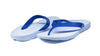 ARCHLINE Orthotic Thongs Arch Support Shoes Footwear Flip Flops Orthopedic - White/Blue - EUR 38