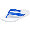 ARCHLINE Orthotic Thongs Arch Support Shoes Footwear Flip Flops Orthopedic - White/Blue - EUR 40