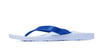 ARCHLINE Orthotic Thongs Arch Support Shoes Footwear Flip Flops Orthopedic - White/Blue - EUR 46