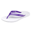 ARCHLINE Orthotic Thongs Arch Support Shoes Footwear Flip Flops Orthopedic - White/Fuchsia - EUR 35