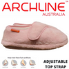 ARCHLINE Orthotic Plus Slippers Closed Scuffs Pain Relief Moccasins - Pink - EU 38