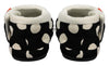 ARCHLINE Orthotic Slippers CLOSED Arch Scuffs Pain Moccasins Relief - Black/White Polka Dots - EUR 37 (Womens 6 US)