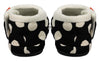 ARCHLINE Orthotic Slippers CLOSED Arch Scuffs Pain Moccasins Relief - Black/White Polka Dots - EUR 43 (Womens 12 US)