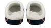 ARCHLINE Orthotic Slippers Slip On Scuffs Pain Relief Moccasins - Navy with Hearts